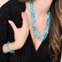 Aquamarine | Silver | Mermaid Glass Statement Necklace